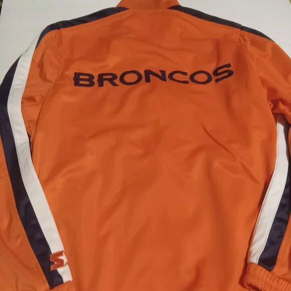 Starter Denver Bronco's Men's Full Zip Jacket Size M - Picture 2 of 10